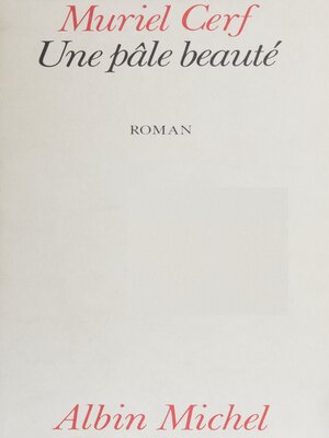 cover image of Une pâle beauté